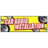 Signmission CAR AUDIO INSTALLATION BANNER SIGN stereo speakers repair amps auto B-72 Car Audio Installation